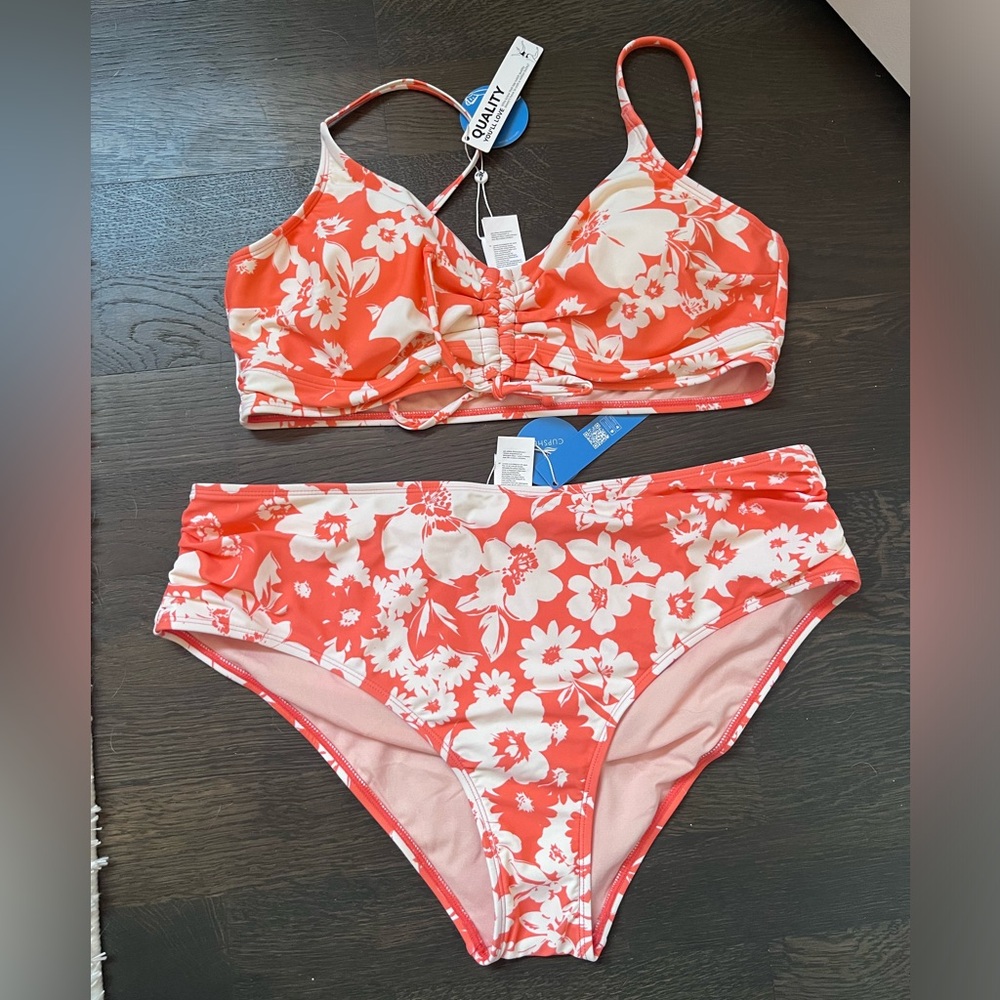 Cupshe NWT bikini L top XL bottom